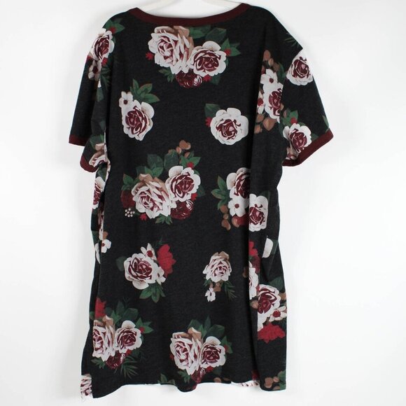 LuLaRoe Roses Tunic Top - P2P 22" - Picture 2 of 6